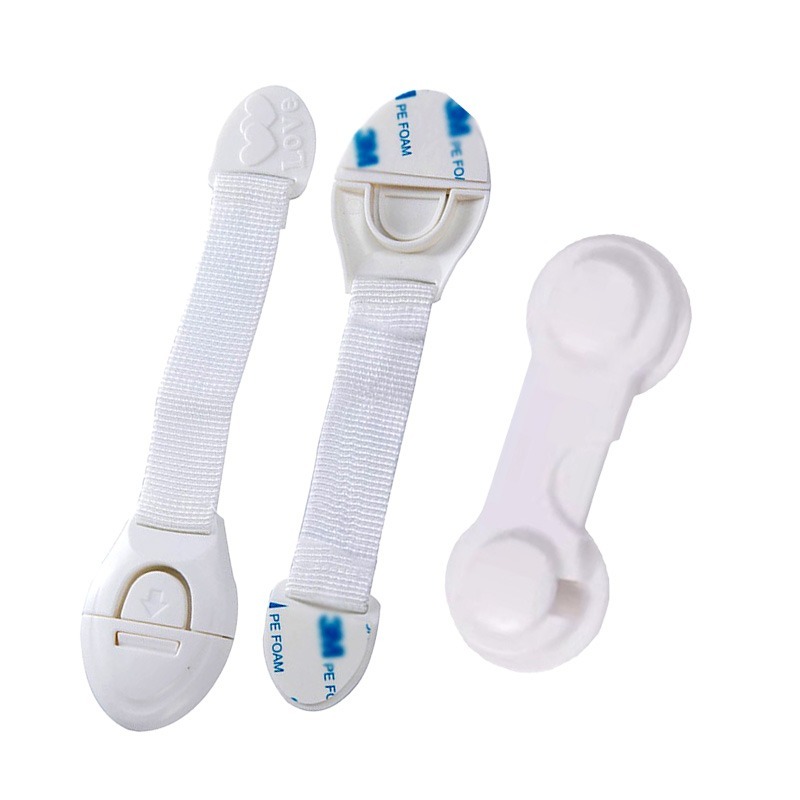 本原批發 兒童多功能安全鎖扣👍 防夾 防開鎖 居家安全 兒童 抽屜鎖 防護鎖 衣櫃安全鎖 居家 安全 防護 CY618-細節圖2