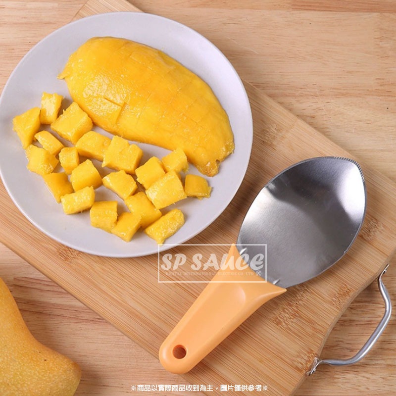 芒果取肉器💛芒果切丁器 切芒果 芒果剝皮器 芒果去皮器 削芒果 水果分割器 果肉分離器 挖果肉 切芒果 CY033-細節圖2