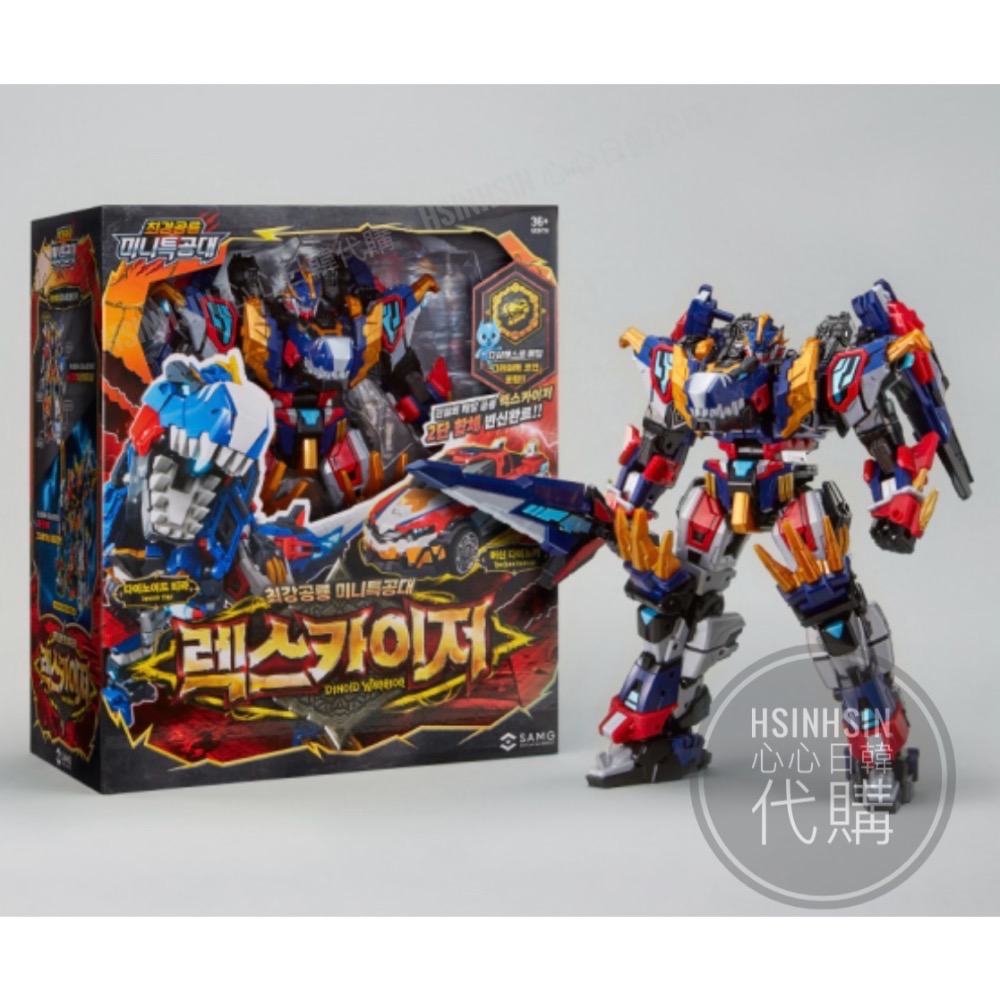 【Hsin】🇰🇷韓國代購 境內版 迷你特攻隊 最強恐龍 迷你部隊戰士 Rexkaiser 雷克斯凱薩 二合一 恐龍-細節圖8