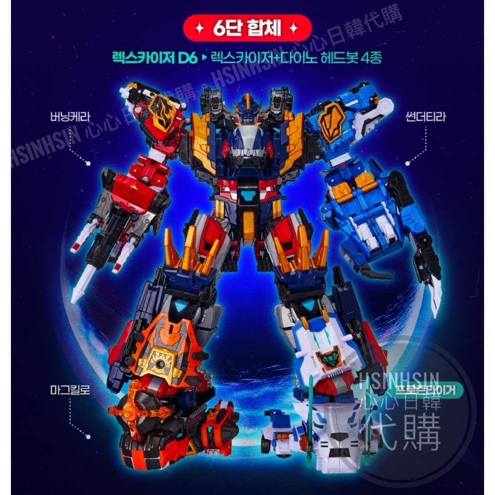【Hsin】🇰🇷韓國代購 境內版 迷你特攻隊 最強恐龍 迷你部隊戰士 Rexkaiser 雷克斯凱薩 二合一 恐龍-細節圖11