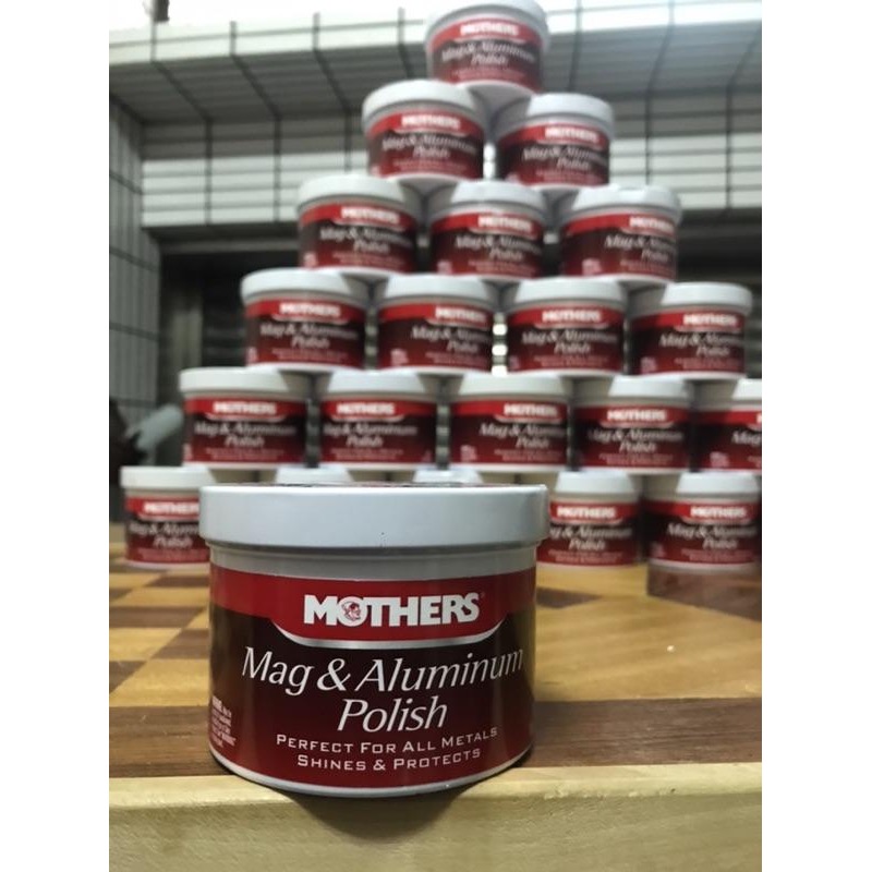 美國品牌 Mothers 大燈拋光 鎂鋁金屬拋光劑 輪框拋光 金屬拋光  拋光膏 電鍍膏 300ML大罐裝-細節圖3