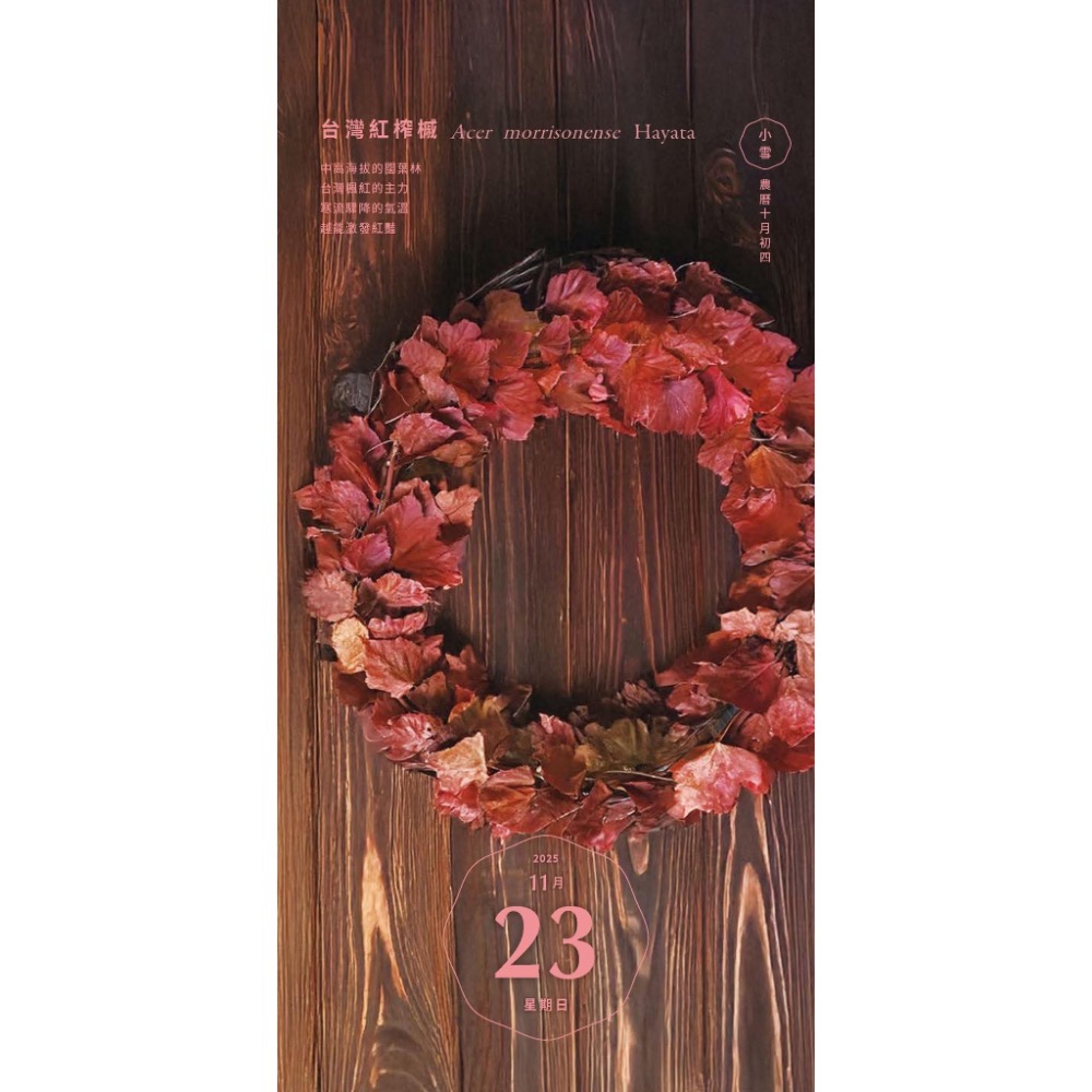 種籽設計：：2025陪你走過春夏秋冬民間美日曆-細節圖5