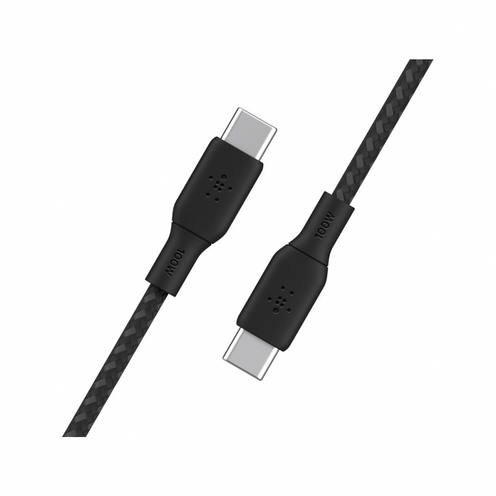 Belkin Type-C 3孔 PD 旅充+ Braided USB-C 2.0 100W 傳輸線-細節圖4