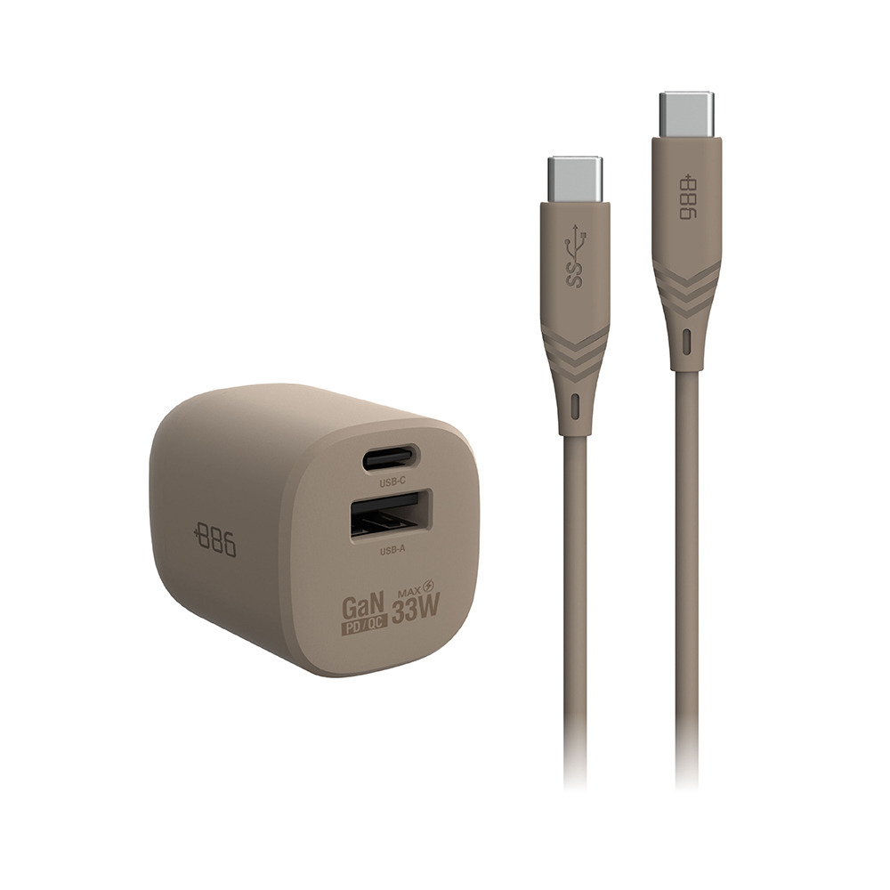 +886 [極Hai]GaN氮化鎵 65W PD 3孔快充充電器+USB-C to Type C 100W快充線-細節圖5