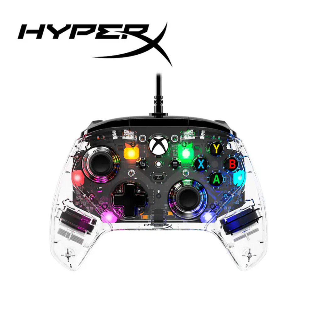 HyperX Clutch Gladiate Xbox 授權有線控制器手把 黑色/透明-細節圖5