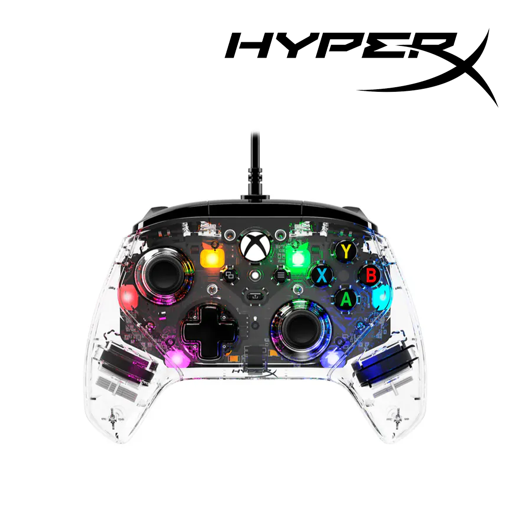 HyperX Clutch Gladiate Xbox 授權有線控制器手把 黑色/透明-細節圖6