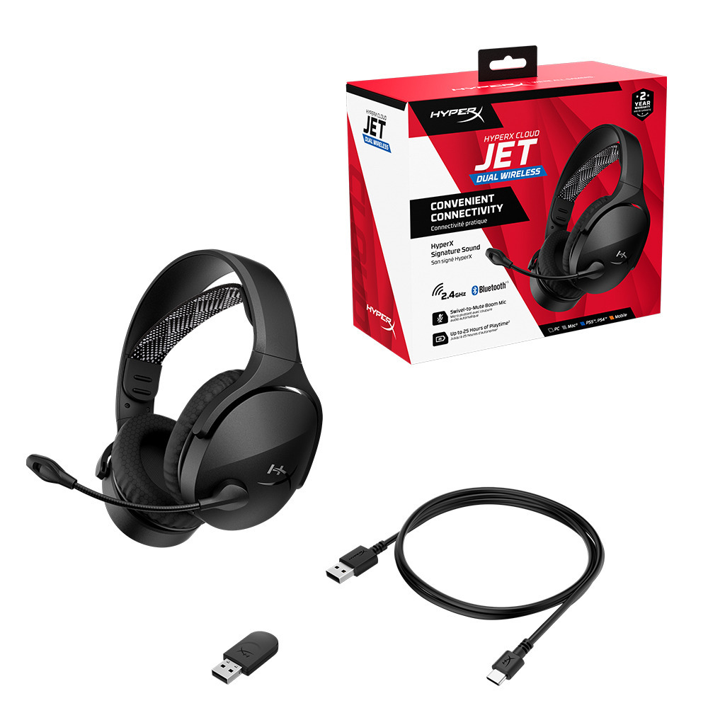 HyperX Cloud Jet Wireless 無線電競耳機雙模( 2.4G/藍牙) AJ0T1A-細節圖2