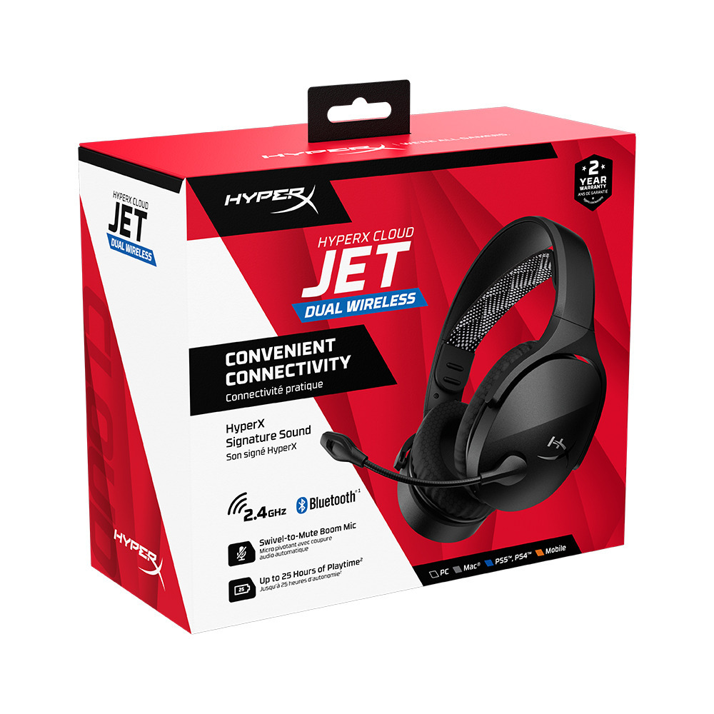 HyperX Cloud Jet Wireless 無線電競耳機雙模( 2.4G/藍牙) AJ0T1A-細節圖5