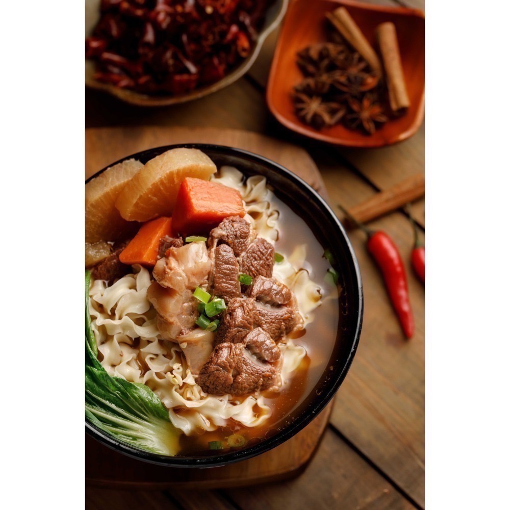 【C&C FOODIE SELECT】藍海饌 - 紅燒半筋半肉麵 2入裝 現貨 快速出貨 常溫 料理包 調理包 牛肉麵-細節圖3