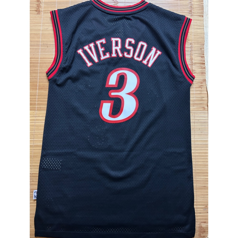 Allen Iverson 經典76人黑流星sw 球衣-細節圖2