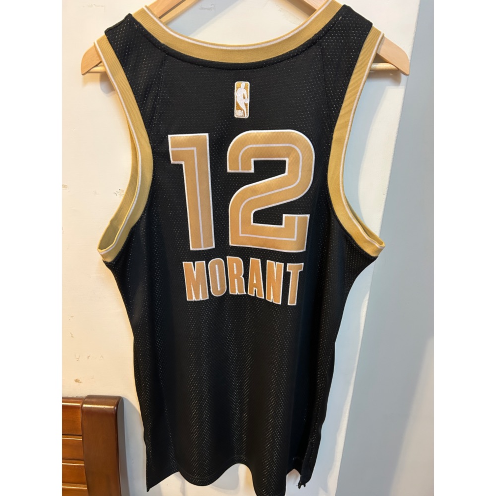 Ja Morant select黑金全電繡球衣-細節圖2