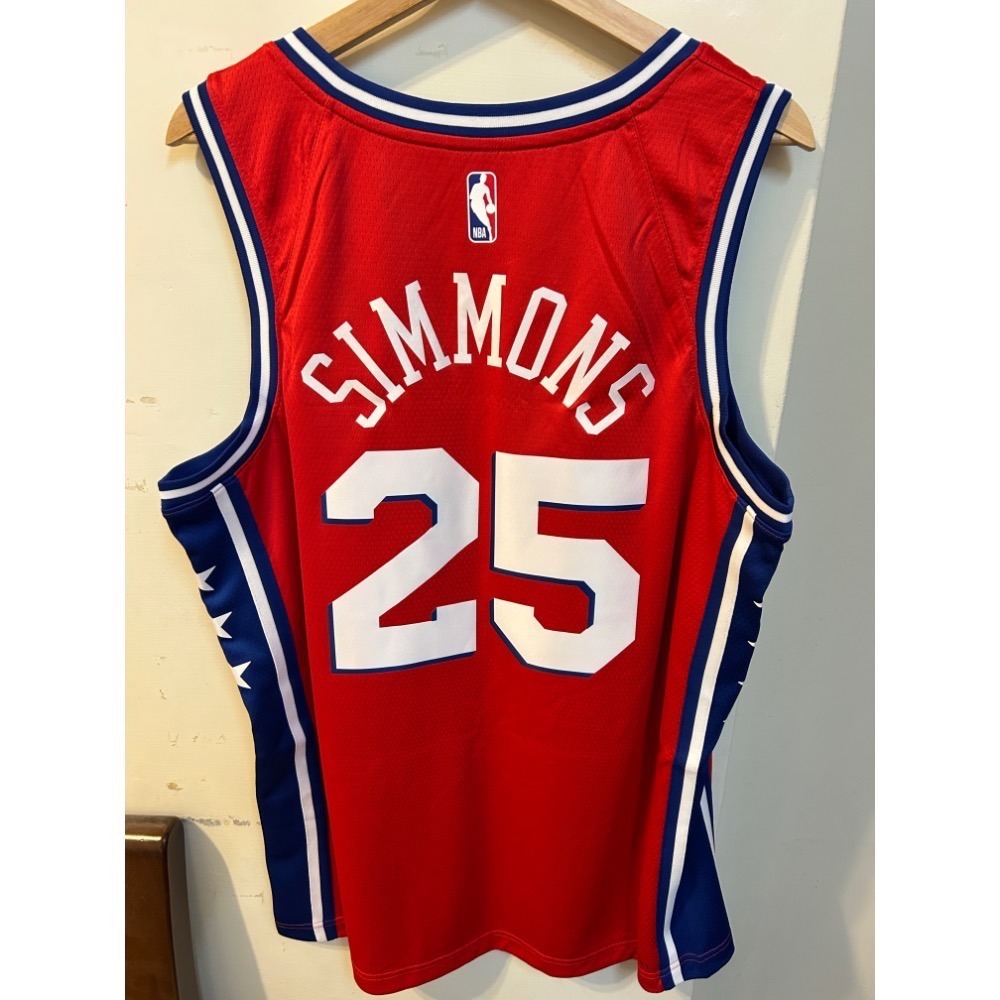 Ben Simmons76人主題紅星球衣-細節圖2