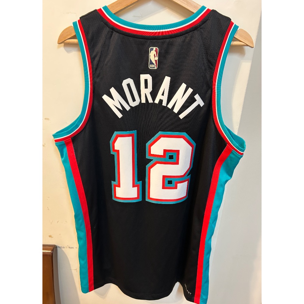 Ja Morant灰熊25-26復古球衣-細節圖2