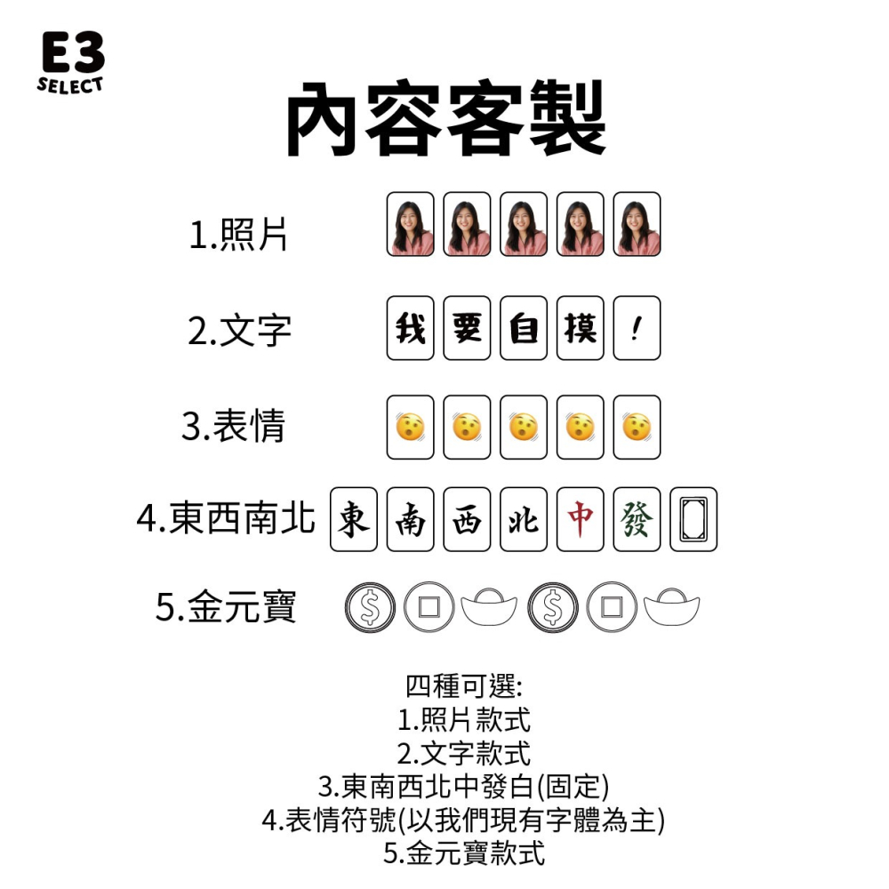 E3選物店】台灣製造 客製化 麻將尺 搖搖牌尺 29mm/44公分/客製化/壓克力/UV印刷/牌尺/麻將/桌由/麻將尺-細節圖8