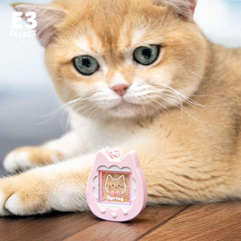 【E3選物店】台灣製造 客製化貓毛收集/電子雞/寵物/貓毛/配件/鑰匙圈/紀念/寵物毛/貓咪/狗狗/吊飾/3D列印-細節圖2