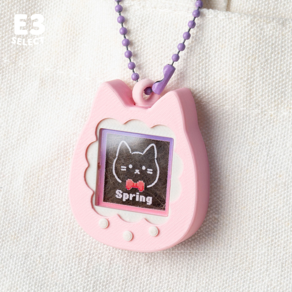 【E3選物店】台灣製造 客製化貓毛收集/電子雞/寵物/貓毛/配件/鑰匙圈/紀念/寵物毛/貓咪/狗狗/吊飾/3D列印-細節圖5