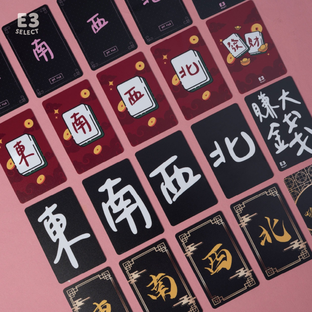 【E3選物店】抓位牌 PVC材質 台灣印刷 耐用 麻將 打牌 趣味 日常 撲克 抓位牌 抓位-細節圖3