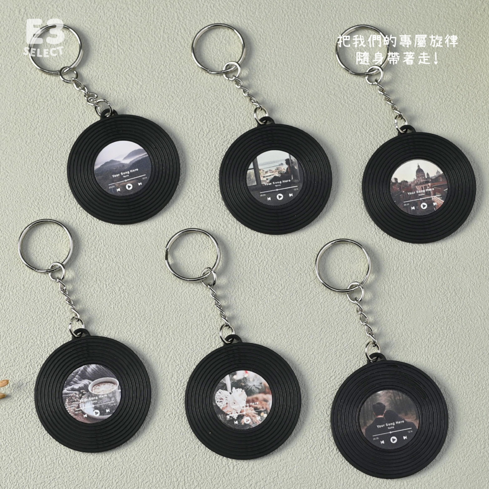 [E3 select］NFC唱片牌紀念/鑰匙圈/吊飾/小物/唱片/質感/NFC黑膠唱片/NFC貼片/客製化/NFC手機-細節圖3