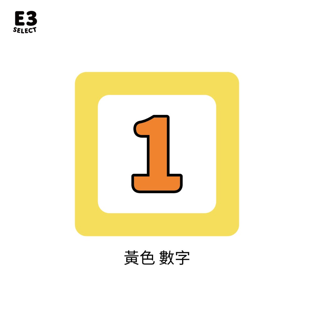黃色-數字