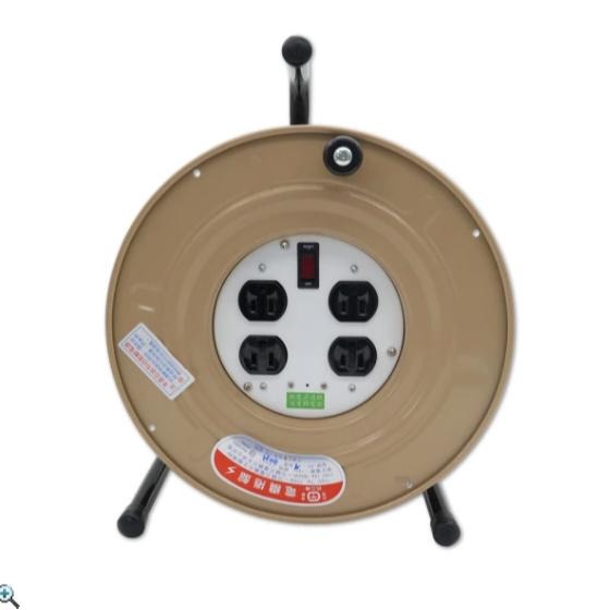 【附發票】百立牌 輪座 延長線 3芯2平方-鐵殼 2.0/3C 油壓型 電纜輪座 摔到不易損壞 安規檢驗合格-細節圖3