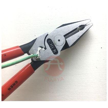 含稅 台製 K-900CR【省力型附壓著】鋼絲鉗 9＇＇（230mm) FUJIYA富具亞-細節圖4