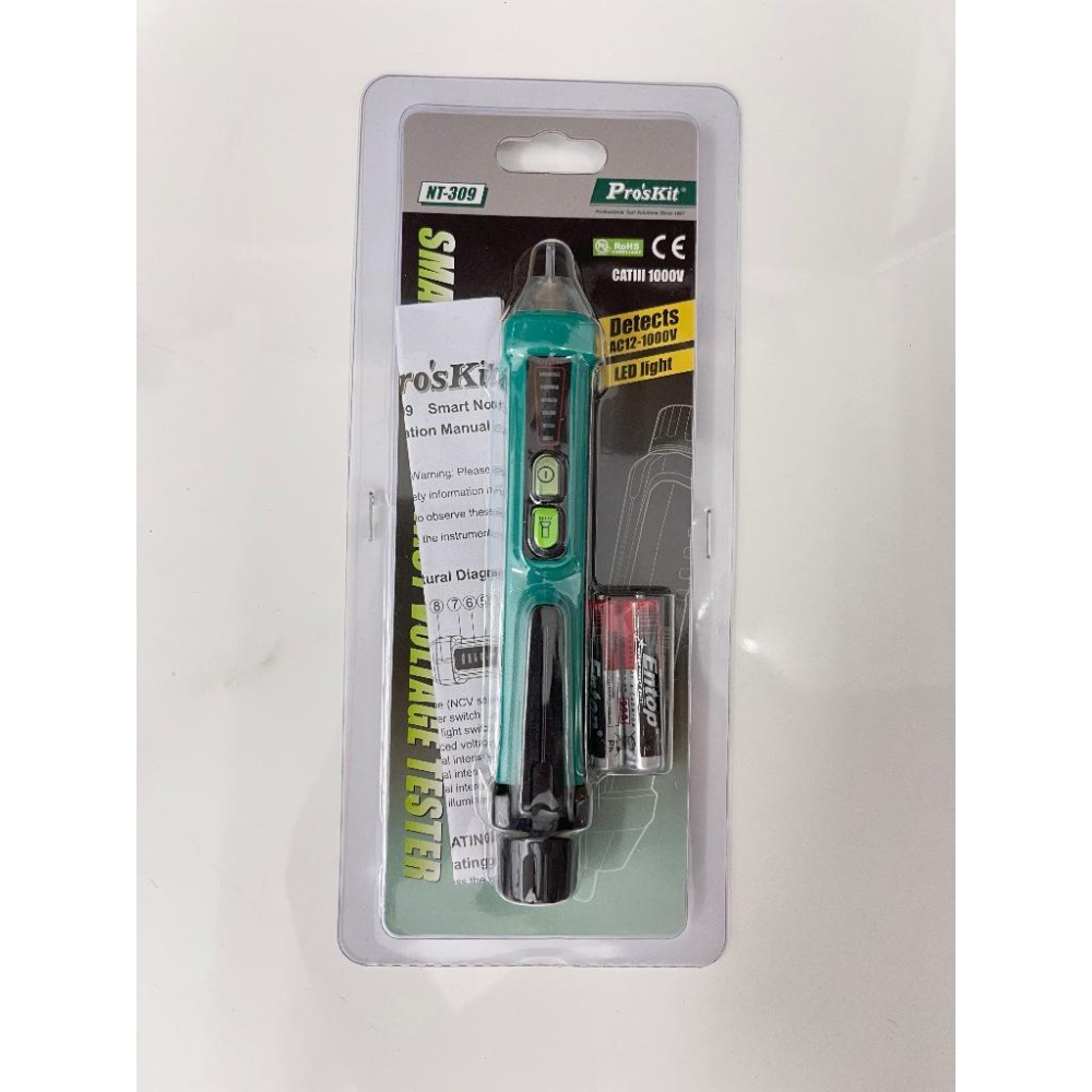 【附發票】台灣 Pro＇sKit 寶工 NT-309 智慧型非接觸驗電筆 驗電筆 蜂鳴測電筆 測電筆 查電筆-細節圖2