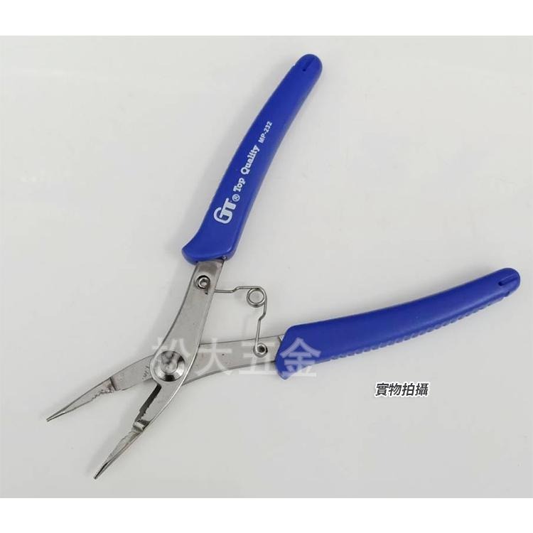 【附發票】台灣製 GT Tools 不鏽鋼尖嘴鉗 (附刀口) 6＂ MP-232 作業鉗 電子鉗 模型鉗《松大五金》-細節圖2