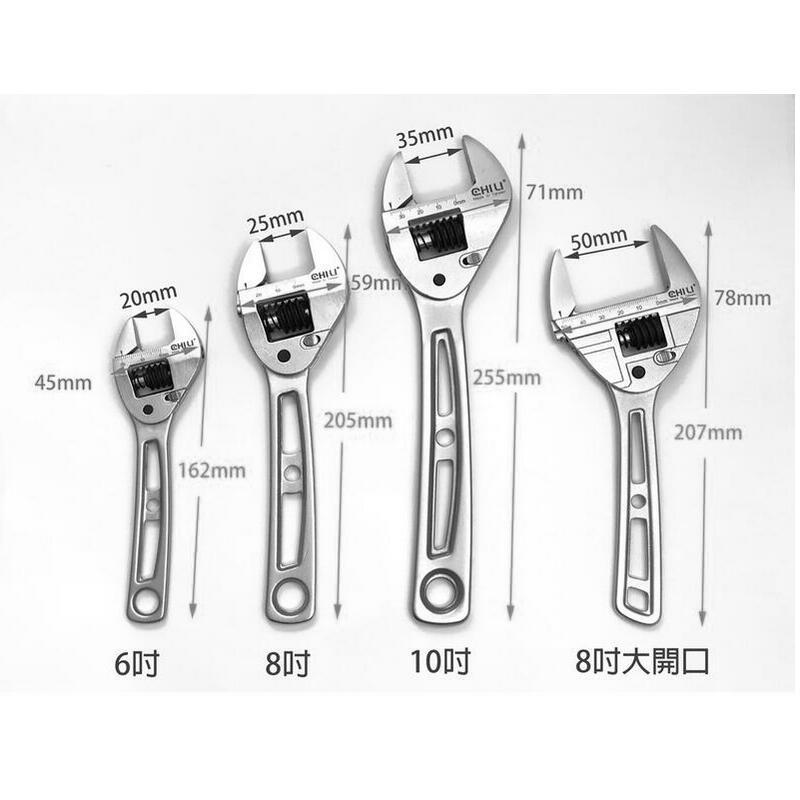 【附發票】台灣製ASA/CHILI專利棘輪活動扳手6吋/8吋/10吋/超薄大開口扳手，快速扳手較梅開扳手和一般棘輪扳手好-細節圖6