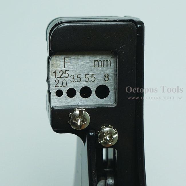 【附發票】章魚牌 Octopus 自動剝線鉗 適用線徑 8-16 AWG 絞線專用8mm平方 511.226-細節圖2