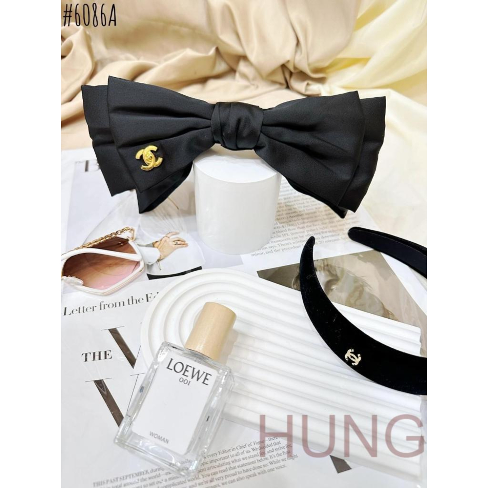 🅷🆄🅽🅶預+現韓系時尚小香LOGO髮箍-細節圖5