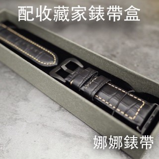 免運 娜娜錶帶18MM 20MM 22MM 23MM 24MM手工製作義大利牛皮油蠟皮 復古味真皮錶帶-細節圖9