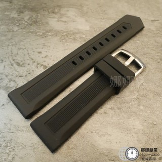 免運 娜娜錶帶20mm 21mm 22mm 24mm 優質橘色黑色黃色柔軟登山潛水運動戶外橡膠矽膠錶帶 通用錶帶-細節圖5