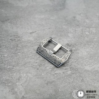 免運 娜娜錶帶瑪雅錶扣 20mm 22mm 24mm 26mm 單錶扣 附工具 刻紋錶扣 紋路錶扣-細節圖4