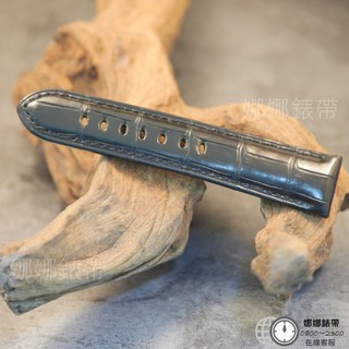 免運 娜娜錶帶頂級 大竹節 專櫃破萬 鱷魚皮錶帶 竹節紋 真皮錶帶 24mm 26mm 鱷魚皮 代用錶帶 黑色錶帶-細節圖3