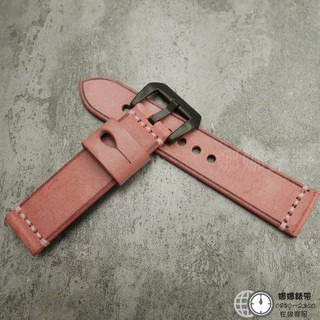 免運 娜娜錶帶英式馬韁皮錶帶 真皮錶帶 手工錶帶 20mm 22mm 24mm 26mm 紅色 黃色 米黃 灰色 咖啡-細節圖6