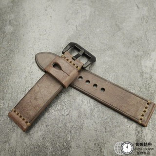 免運 娜娜錶帶英式馬韁皮錶帶 真皮錶帶 手工錶帶 20mm 22mm 24mm 26mm 紅色 黃色 米黃 灰色 咖啡-細節圖8
