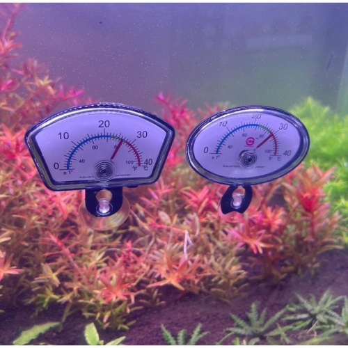【臥水族】（缸內內置）水族魚缸指針溫度計超聲波粘合水族魚缸水溫表(方/圓形)潛水式針