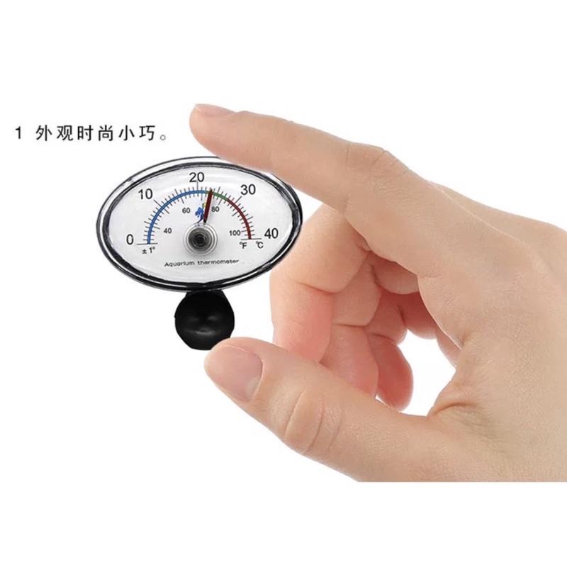 【臥水族】（缸內內置）水族魚缸指針溫度計超聲波粘合水族魚缸水溫表(方/圓形)潛水式針-細節圖3