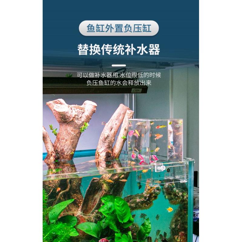 【臥水族】沃韋朗負壓魚缸生態缸造景裝飾全套小型魚缸客廳桌面鬥魚缸-細節圖3