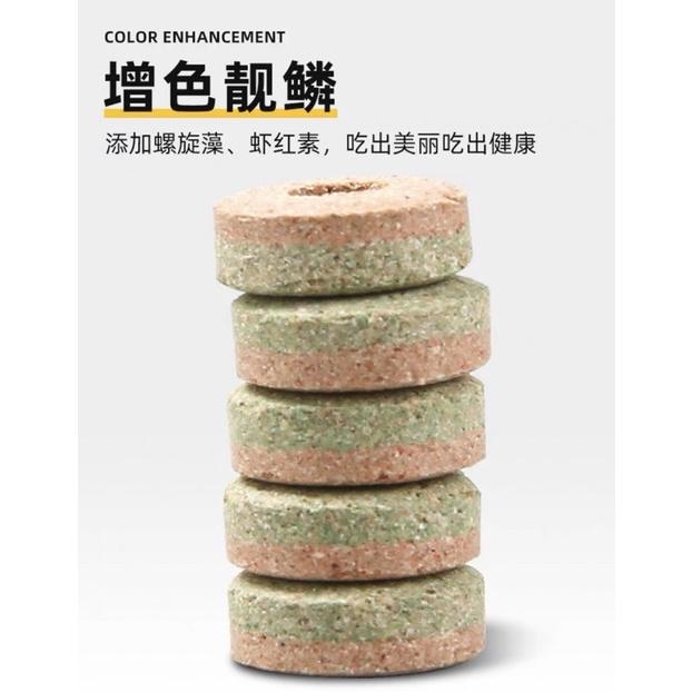 【臥水族】双色環貼片鱼飼料蝦紅素螺旋藻增色成長鱼糧 美國沃韋郎-細節圖3