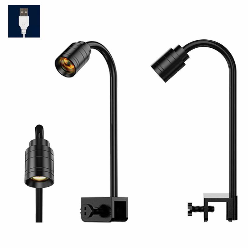 【臥水族】USB 南美燈 變色調光 (R33724豆腐頭）造景燈 氣氛燈 投射燈 南美燈可調光中小型夾燈-細節圖2