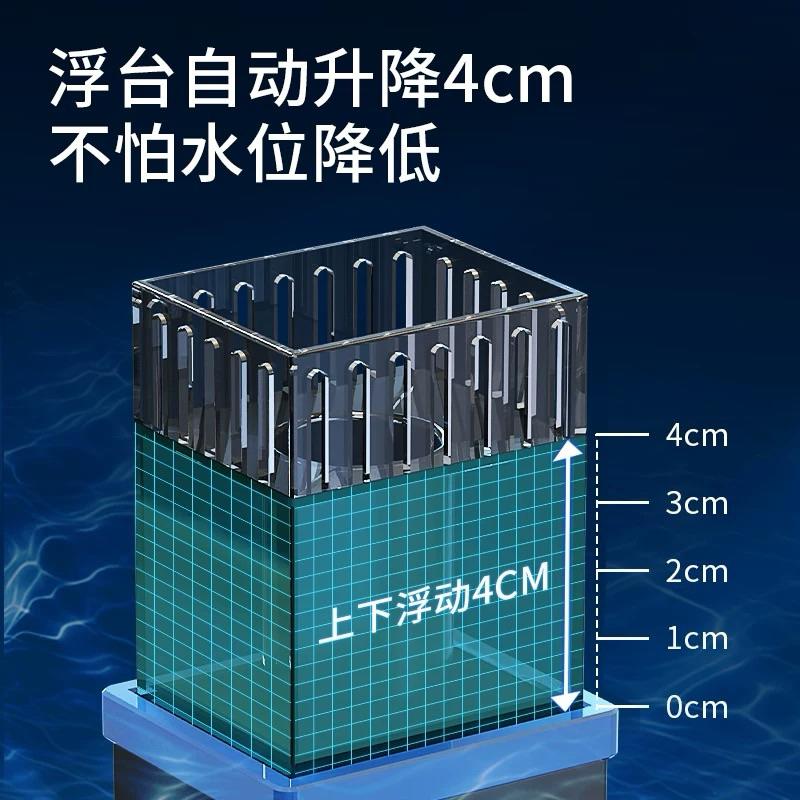 【臥水族】【台灣110V】 森森 耀藍油膜處理器魚缸除油污器水族箱雨淋內置過濾器增氧泵過濾-細節圖5