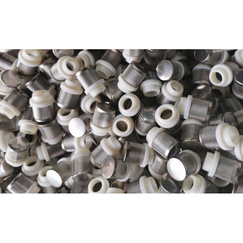 【臥水族】不鏽鋼6分外牙魚缸快排防漏網、防止魚流出、溢流孔溢流網、排水孔出水口、水塔接頭防漏網、水晶蝦出水口保護炸彈頭-細節圖3