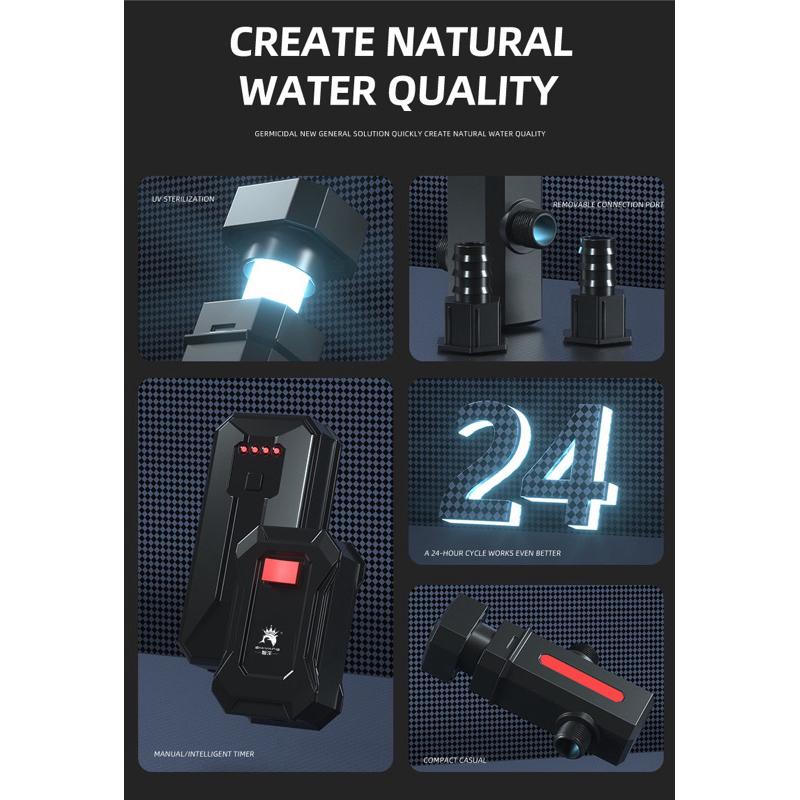 【臥水族】110V【隔日到貨】萬用迷你殺菌燈 強迫式殺菌燈 殺菌燈 紫外線殺菌燈  降白濁 抑制病菌 綠水-細節圖5