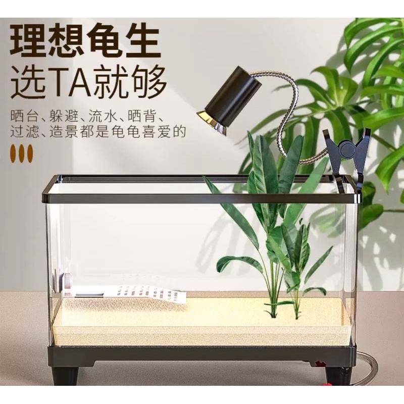 【臥水族】【隔日到貨/防摔大容量】烏龜飼養箱 烏龜缸 飼養箱 爬蟲飼養箱 角蛙飼養箱 陸龜飼養箱 飼養盒 烏龜箱 澤龜箱-細節圖2