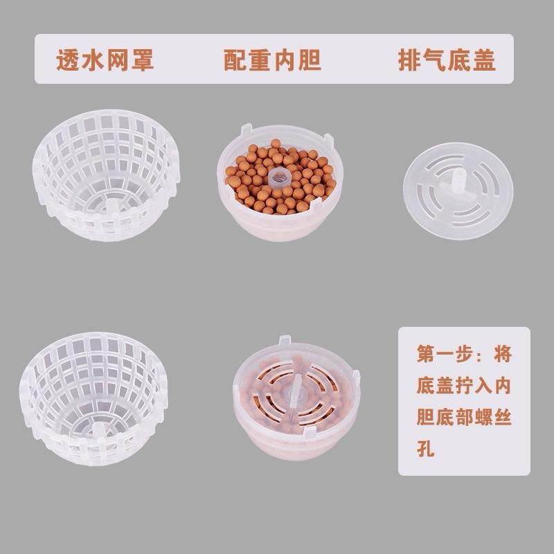 【臥水族】莫斯球 沉水球 療癒球 植物造景 默絲球 水草球 魚缸造景球 觀賞球 水草種植球 水草綑綁-細節圖4