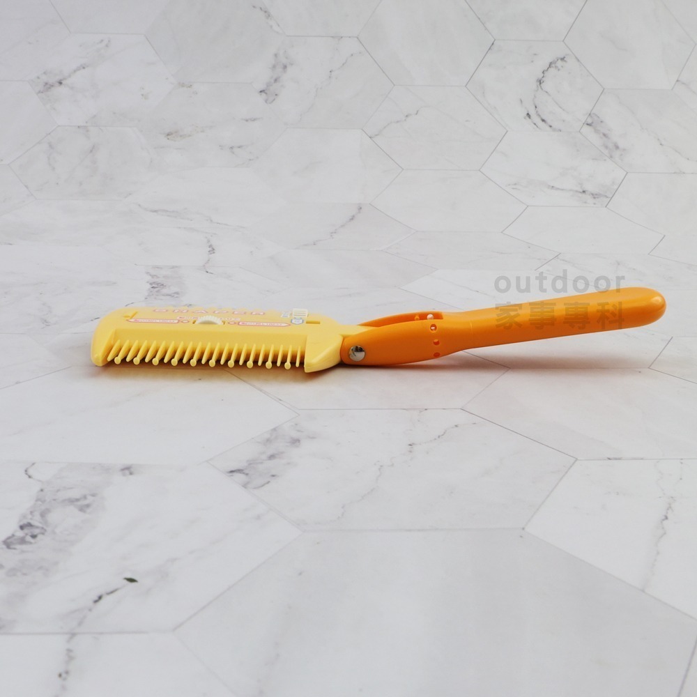 outdoor家事專科 日本製 貝印KAI 抗菌兒童削髮刀 髮梳組 可調節 可換刀片 兒童打薄梳 DIY KQ-3049-細節圖6