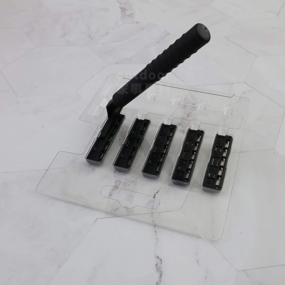 outdoor家事專科 日本製 貝印KAI KⅡ抗菌刮鬍刀 附5入刀片 手動刮鬍刀 T型除毛刀 建議刮鬍刀 K2-5B1-細節圖6