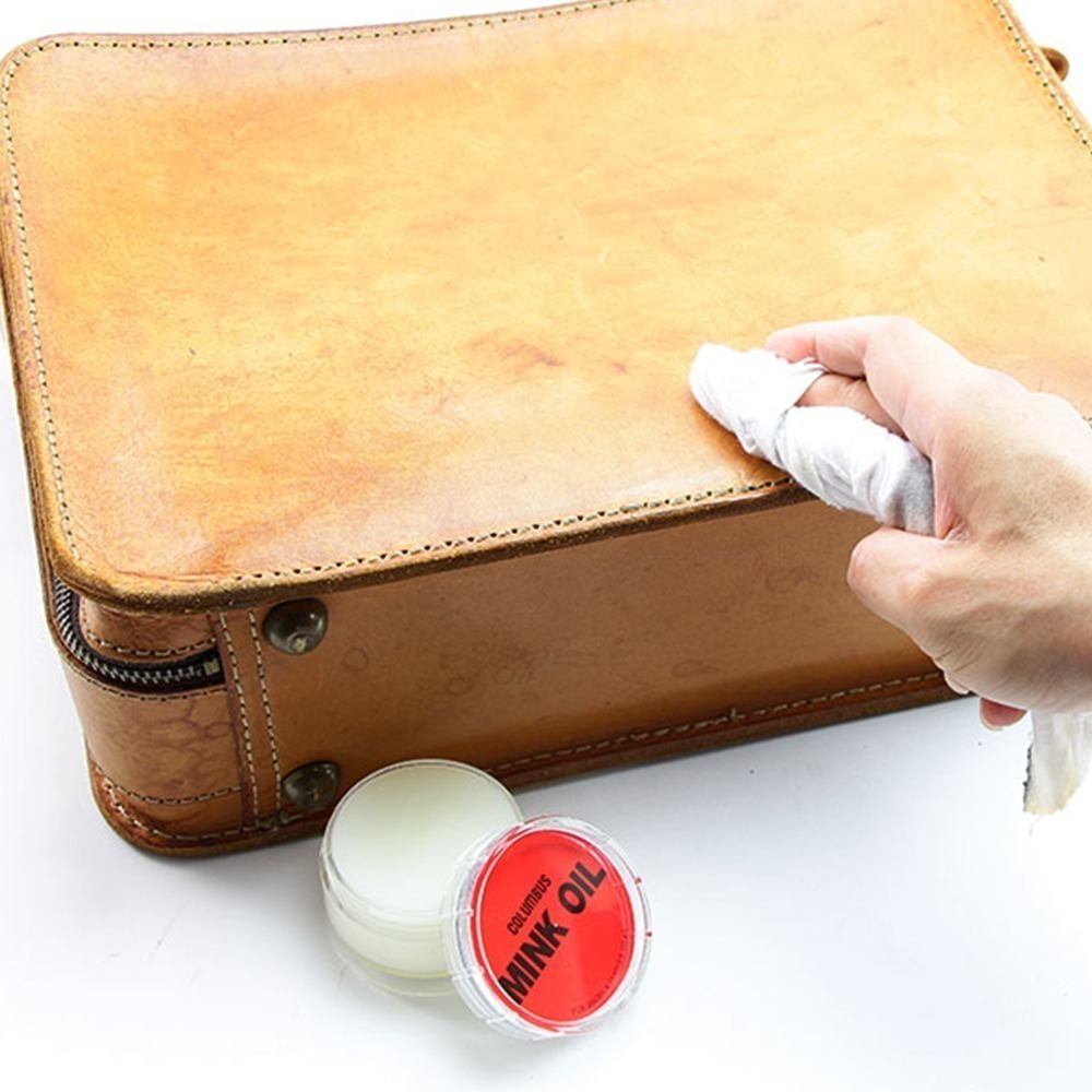 outdoor家事專科 日本製 COLUMBUS Minkoil保養皮革鞋油45g 貂油 皮鞋皮靴 CLB-195141-細節圖5