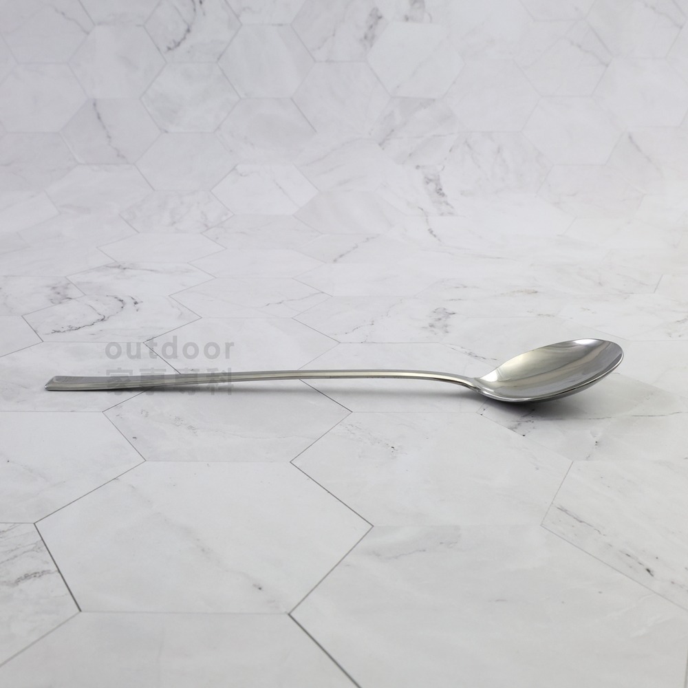 outdoor家事專科 日本製 echo 韓式不銹鋼長湯匙 20.5cm 長柄圓湯匙 石鍋拌飯 豆腐鍋 125514-細節圖4